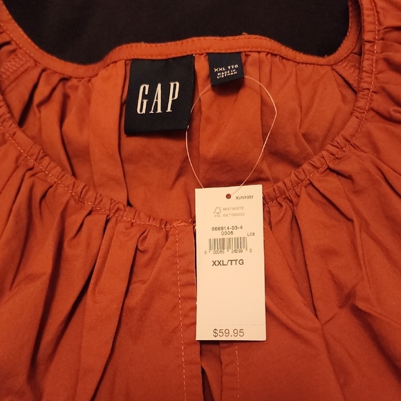 GAP Women's Terracotta Blouse - Picture 2 of 2